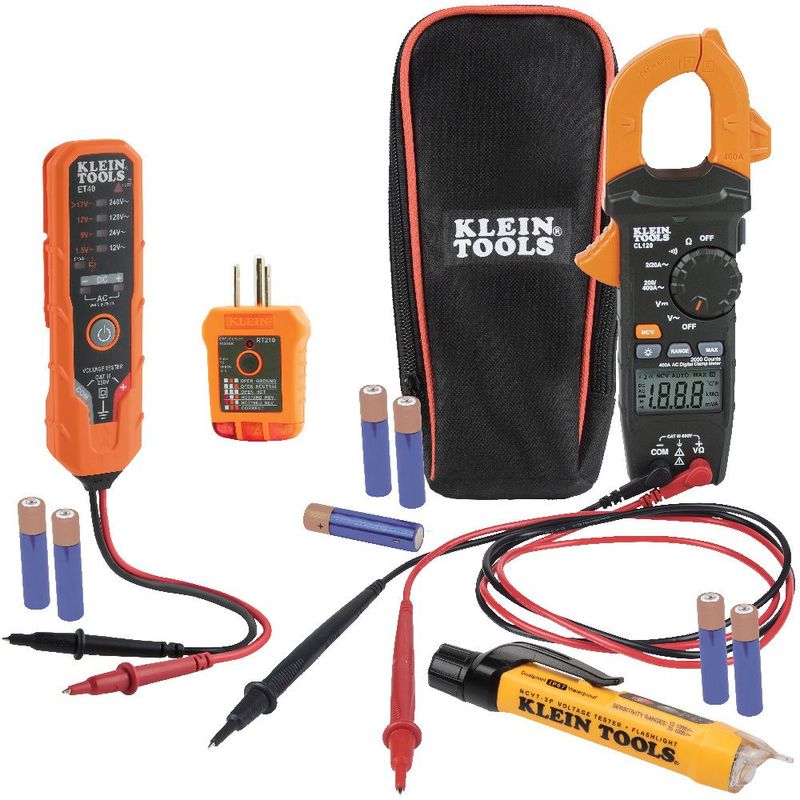 Kit de prueba eléctrica de pinza amperimétrica premium