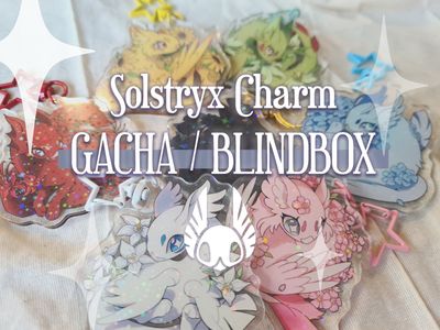 Solstryx FLOWER SERIES Keychain Charm - Gacha Blind Box Grab Bag Game Accessory for Bags &amp; Pouches | Original Fantasy Species