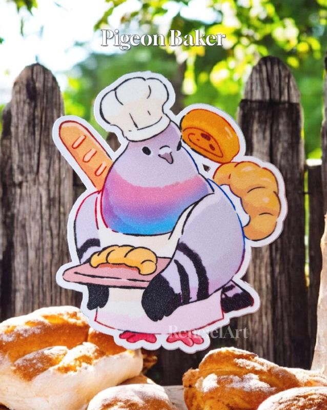 Occupational Pigeons Sticker Pack: Jobs! But now birds in cute uniforms| Cute Decals for Laptops Water Bottles | Waterproof Decoration Gifts