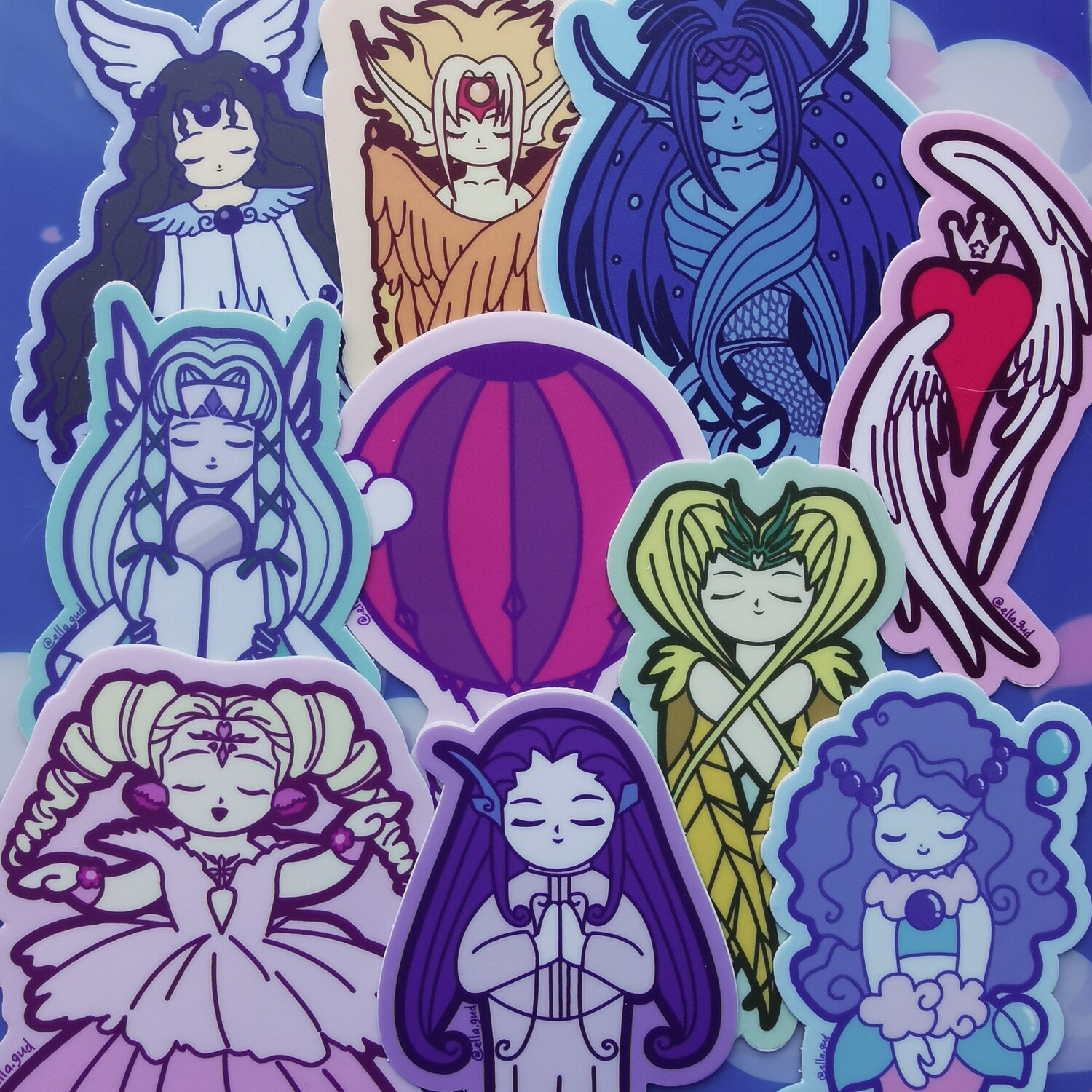 Clow Cards Waterproof Vinyl Stickers 11 Pack