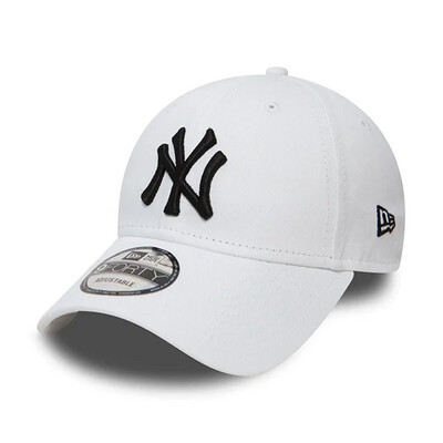 cappello bianco New Era 9FORTY logo NY nero