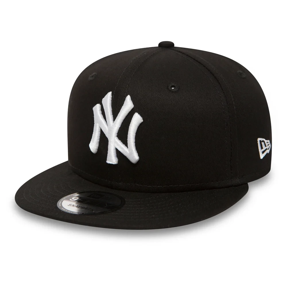 cappello nero New Era 9FIFTY  logo NY bianco