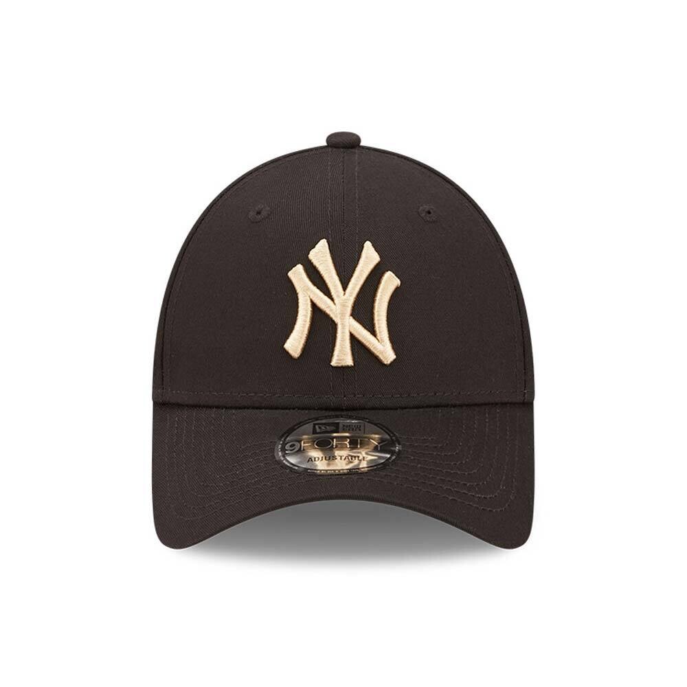 Cappellino New Era nero con logo bronzo