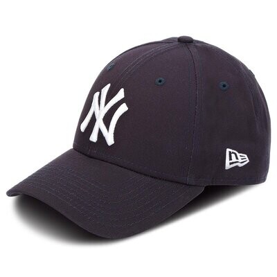 cappello blu navy  New Era 9FORTY logo NY bianco
