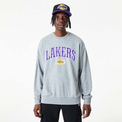 Felpa girocollo New Era NBA applique crew Lakers