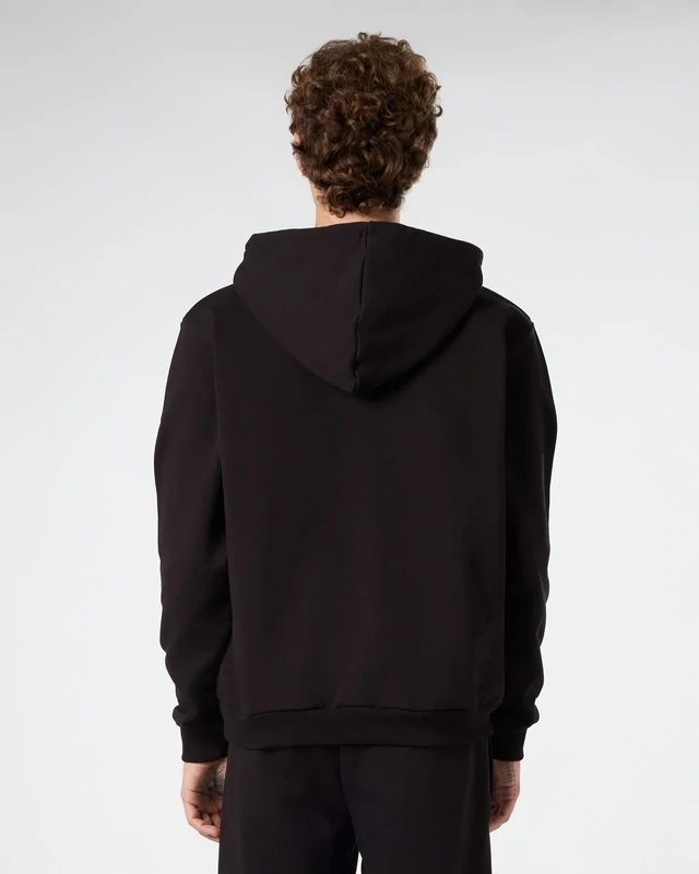 BLACK HOODIE WITH RED AND GREY LIGHTNING PRINT PHOBIA