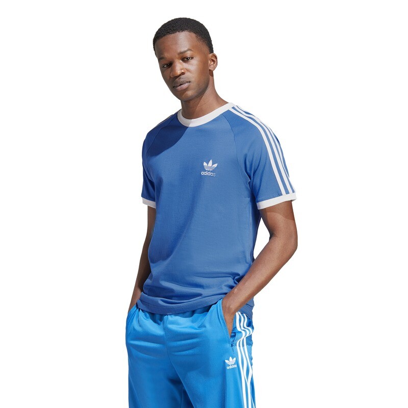 Adidas 3 stripes tee Bluebird