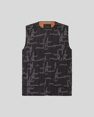 Phobia double face gilet with all over Gotic P