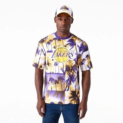 New Era Nba palm tree mesh Los Angeles Lakers