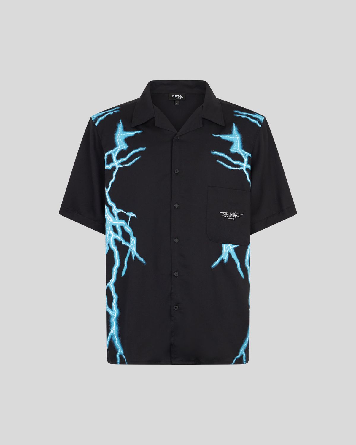 Phobia shirt lateral Light Blue lighting print