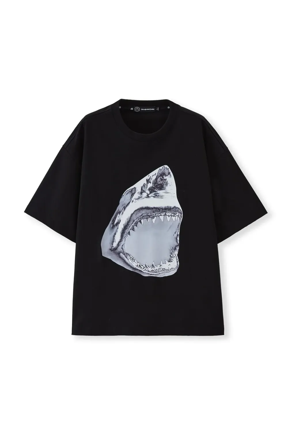 Mackerel Shark Acupuncture T-Shirt Black