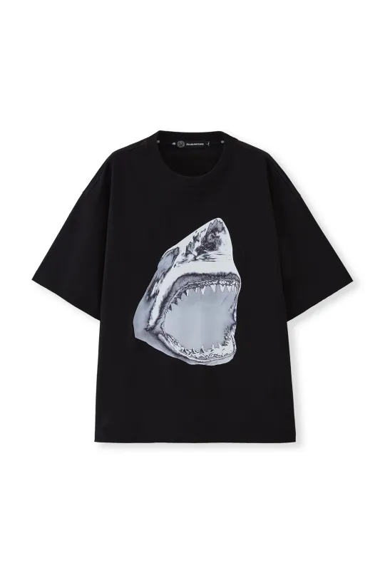 Mackerel Shark Acupuncture T-Shirt Black
