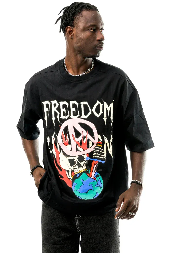 T-Shirt Acupuncture Black Freedom