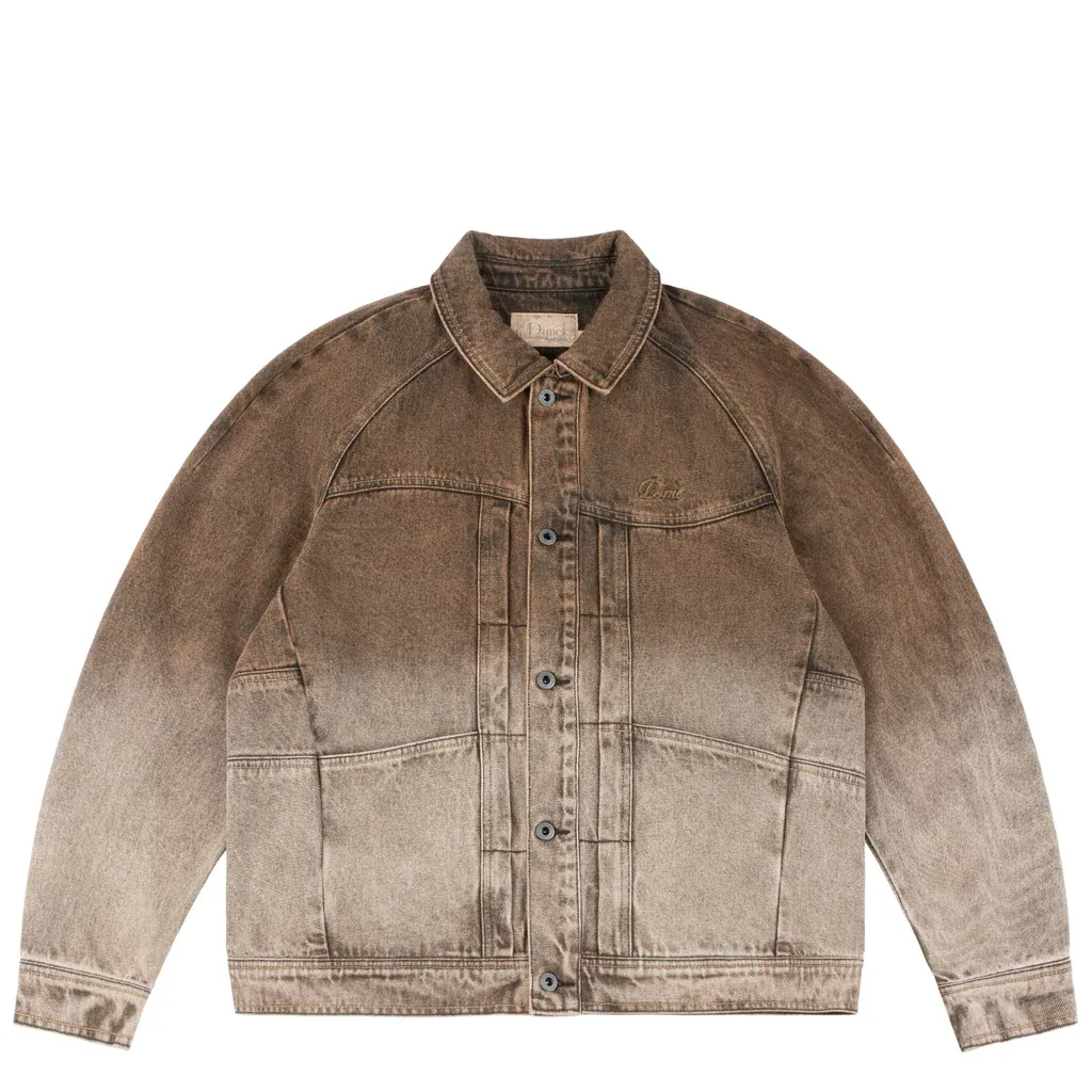 Dime Denim Jacket brown sunblasted