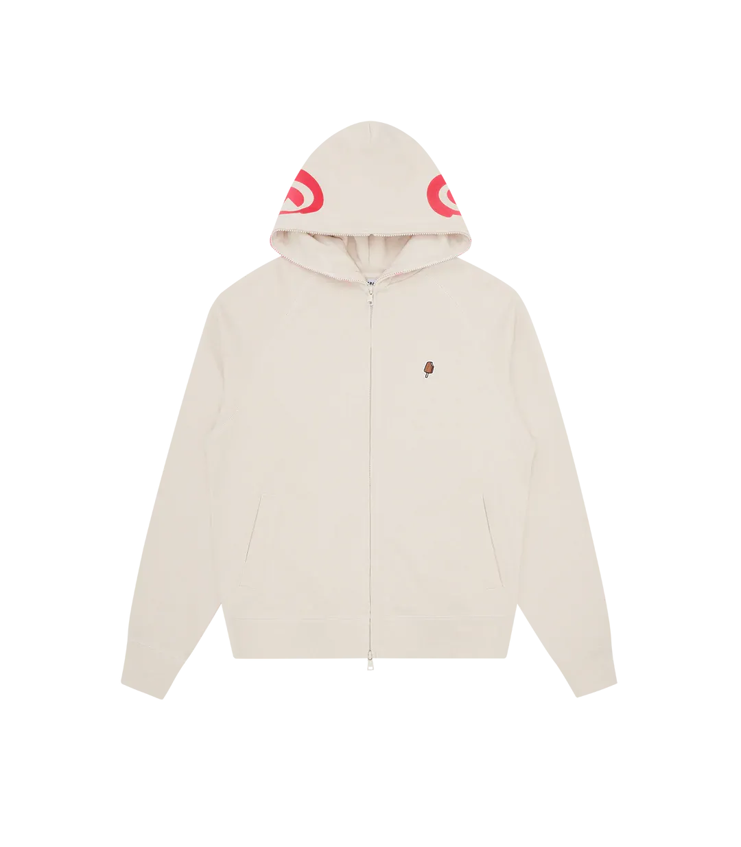 Icecream Gradient Smiley Zip Through Hood