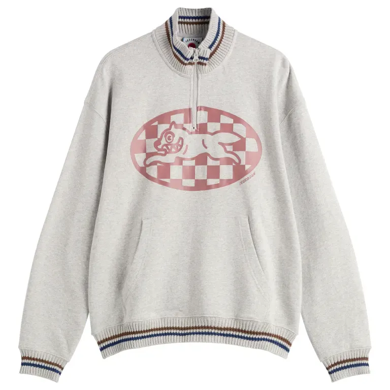 Icecream Checker Running Dog Quarter Zip