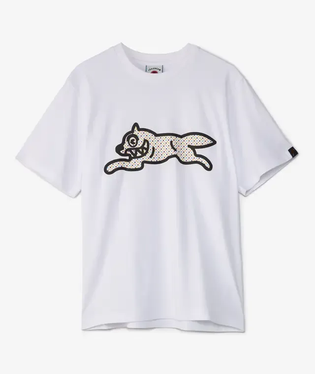 Icecream Polka Dot Running Dog T-Shirt