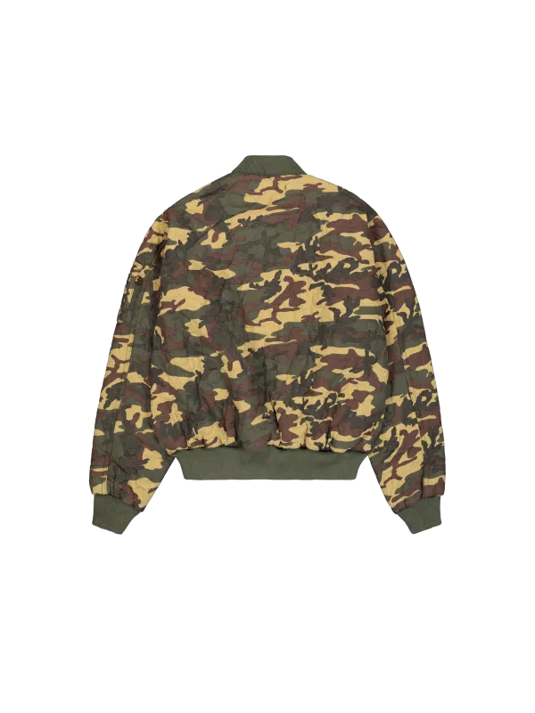 Alpha Industries MA-1 Quilted Camouflage Bomber Jacket
