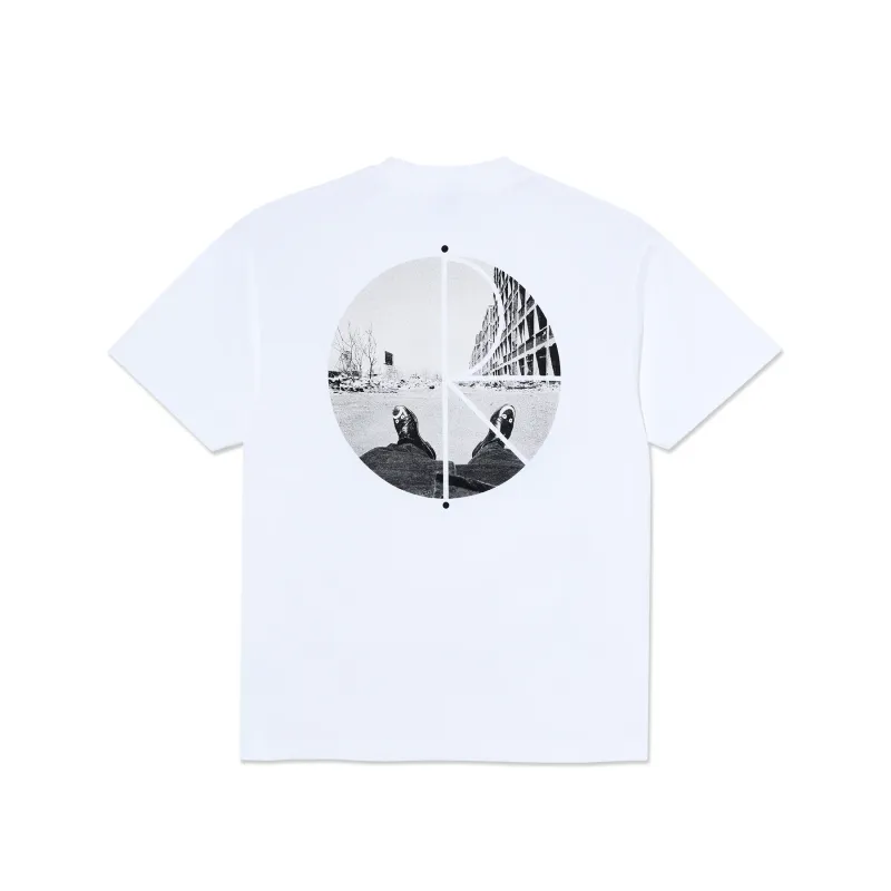Polar Fill Logo Tee Happy Sad White
