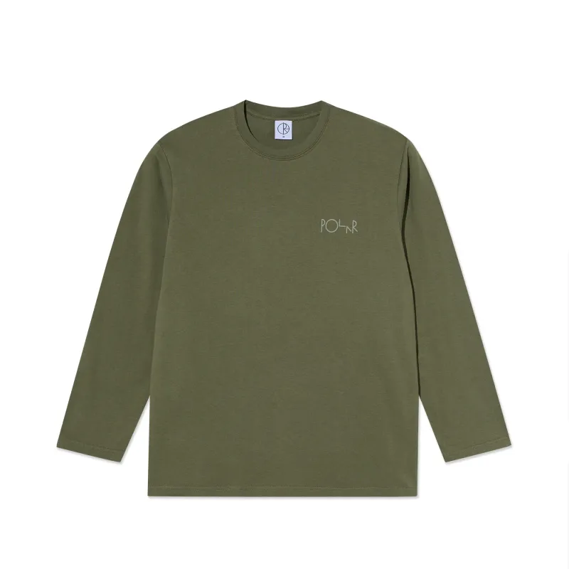 Polar Steve Tee LS Stroke Logo Army Green