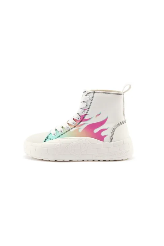 NYU VULC HIGH-TOP WHITE