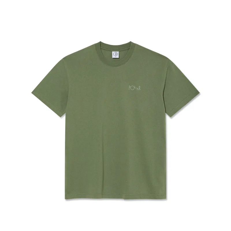 Polar Tee Contrast Moss Green