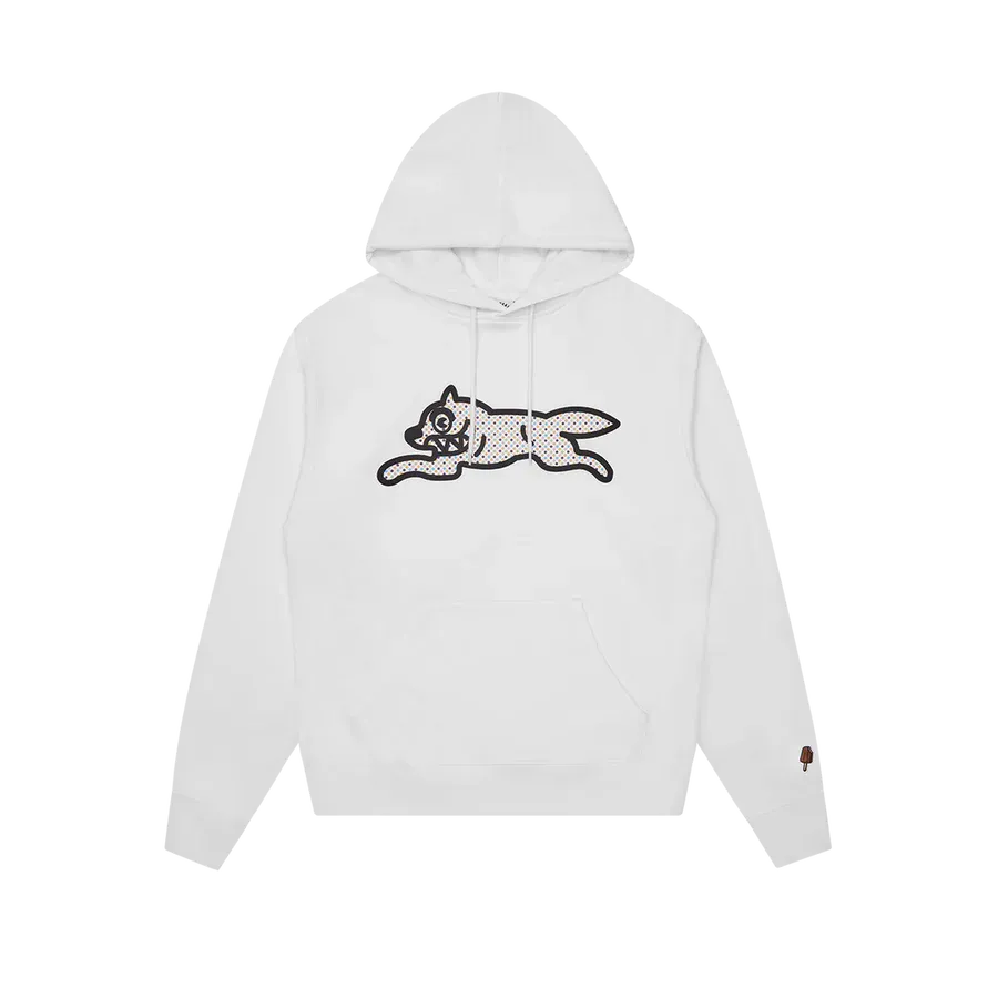 Icecream Polka Dot Running Dog Popover Hood