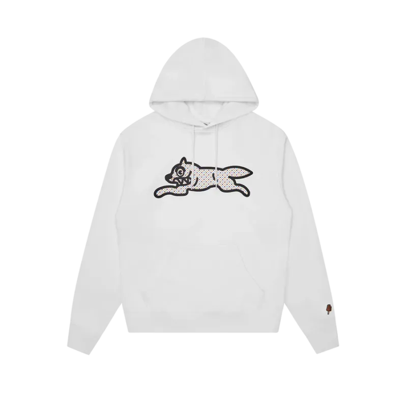 Icecream Polka Dot Running Dog Popover Hood