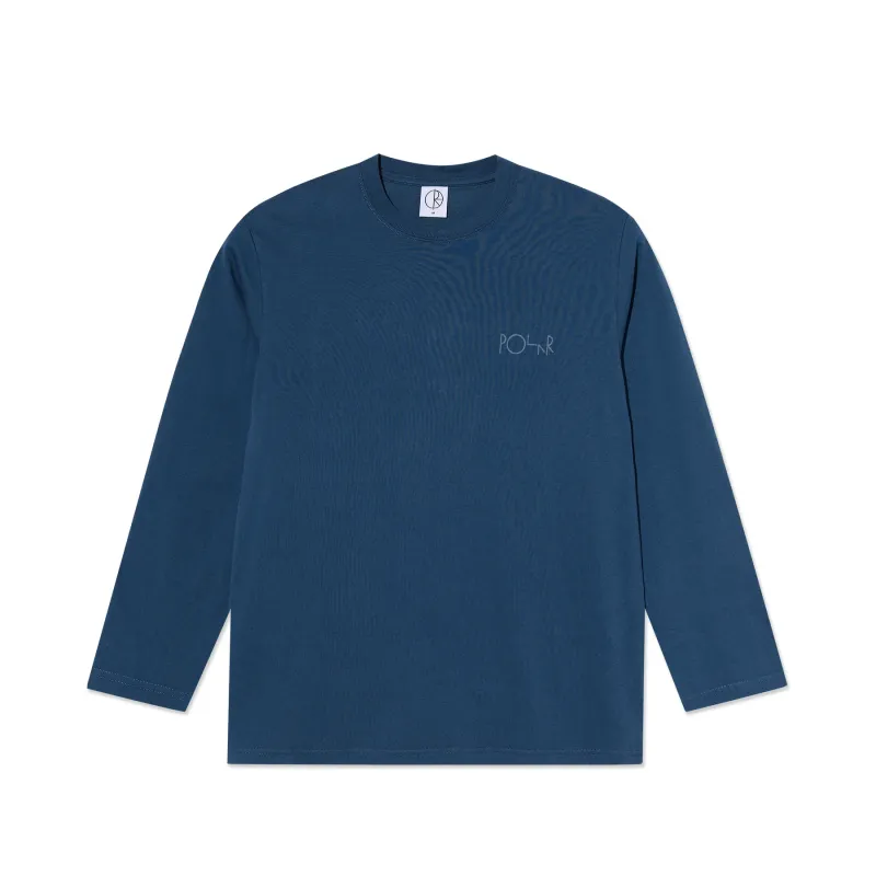 Polar Steve Tee LS Stroke Logo Space Blue