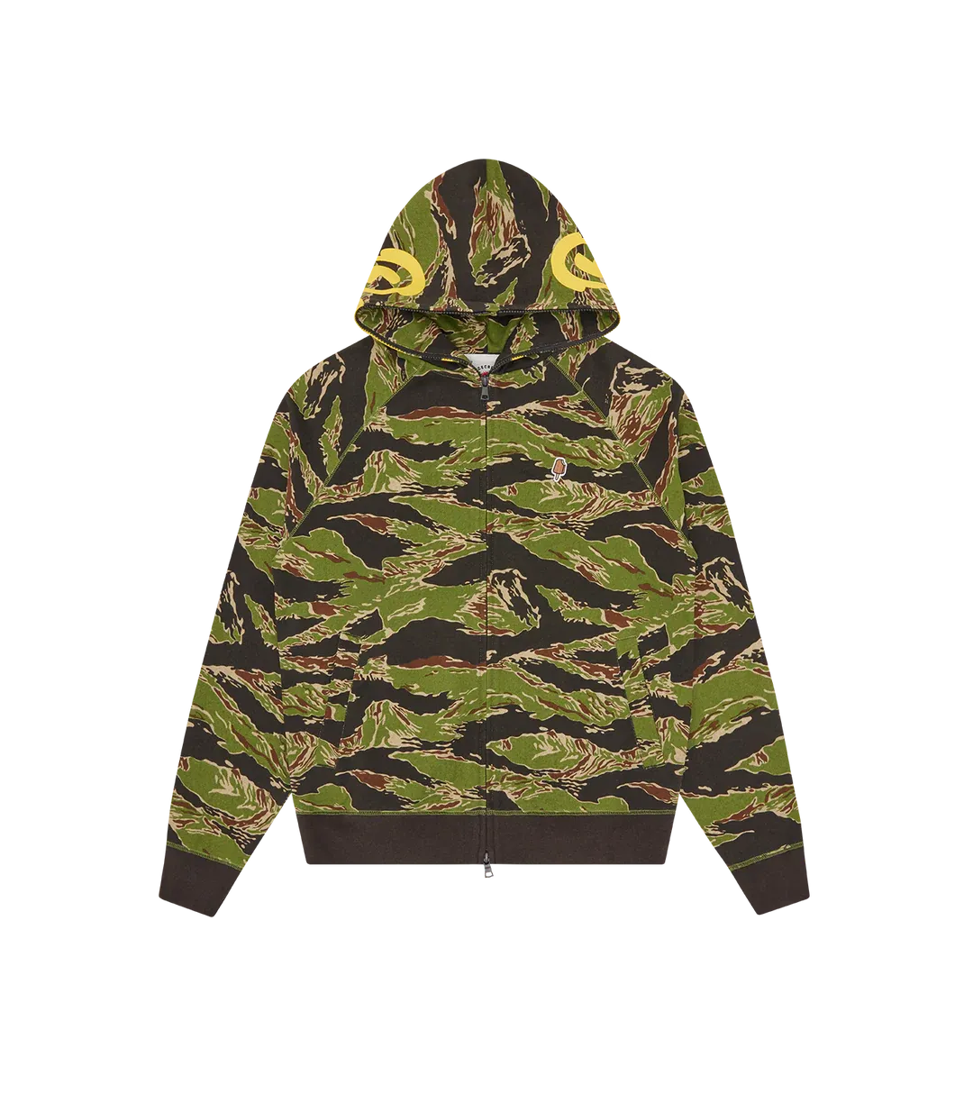 IceCream Smiley Tiger Stripe Full Zip-Through Hood - Camo