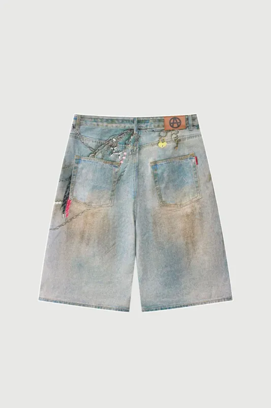 Acupuncture Original short biker wash