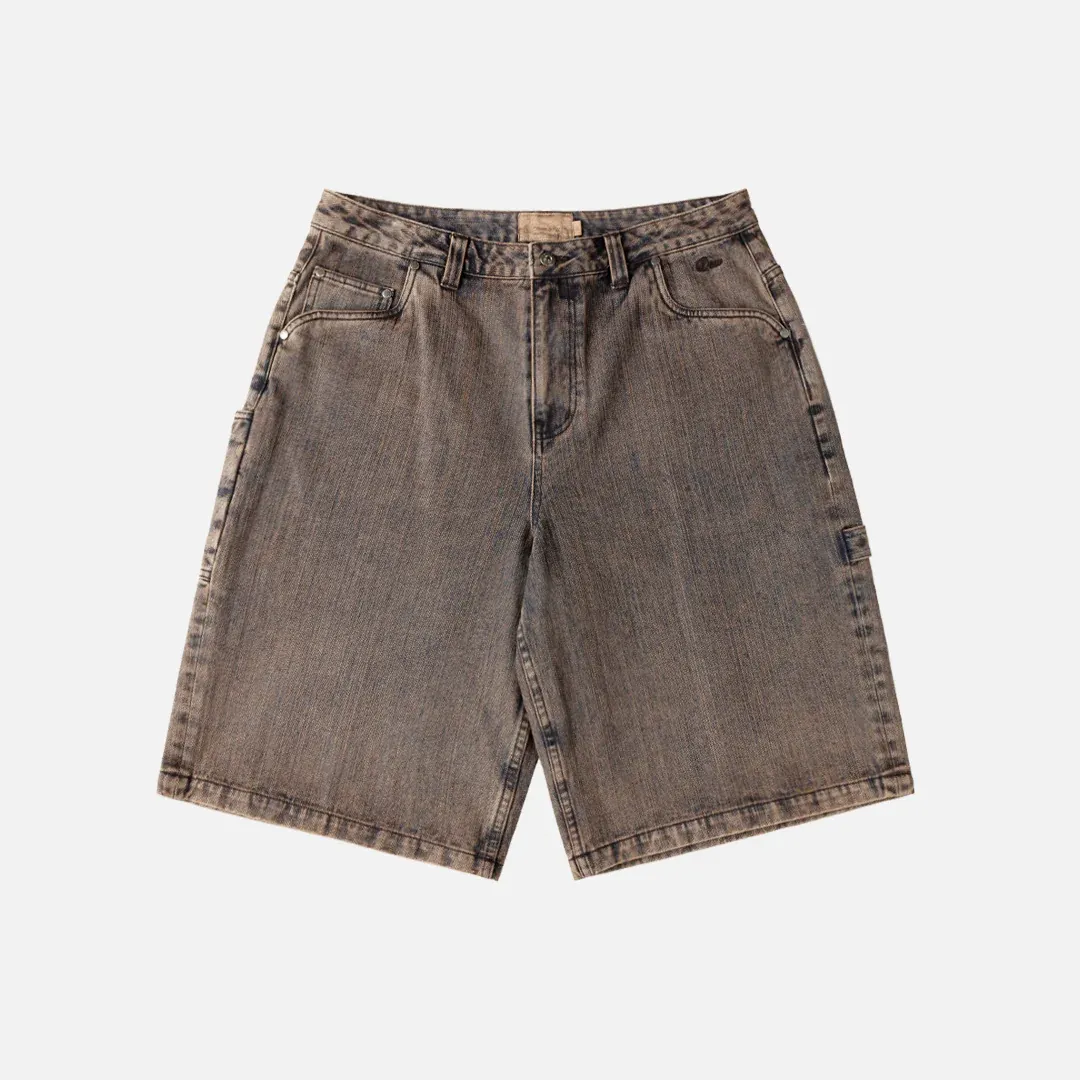Dime Classic Denim Shorts Premium Brown