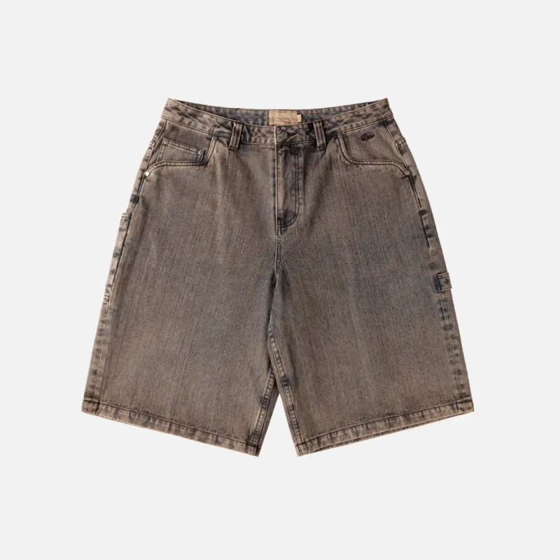 Dime Classic Denim Shorts Premium Brown