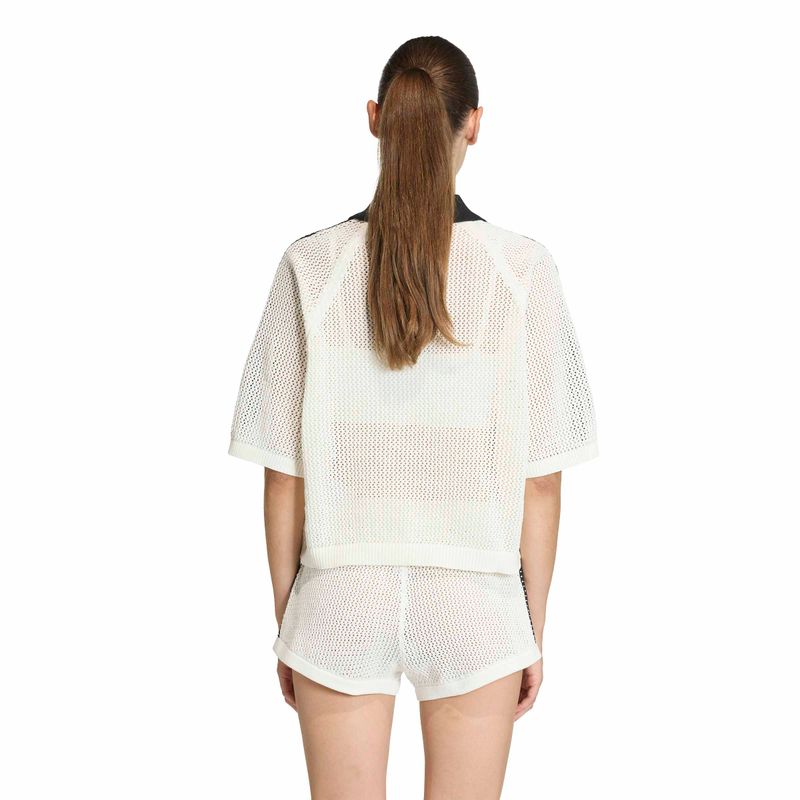 Adidas Crochet Polo Owhite