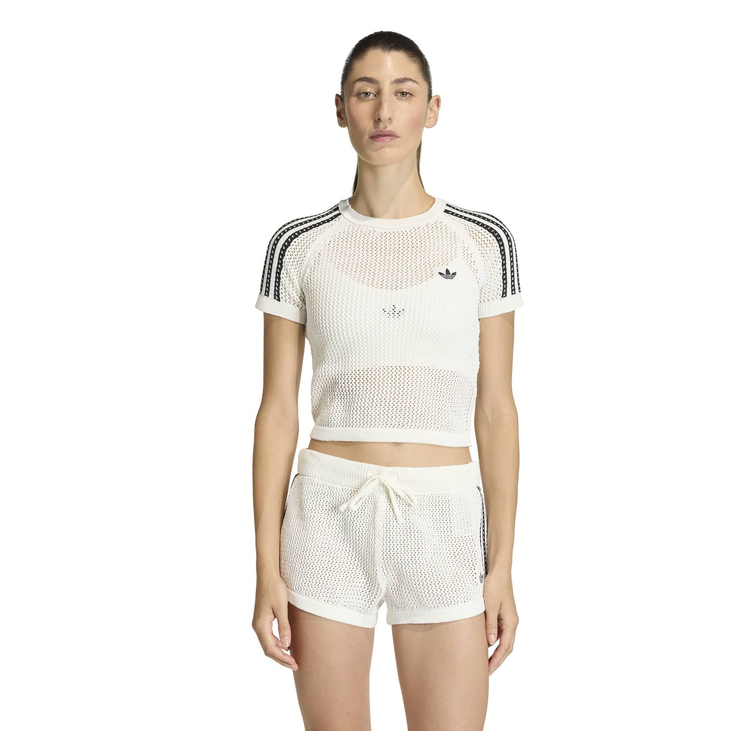 Adidas Crochet Tee Owhite