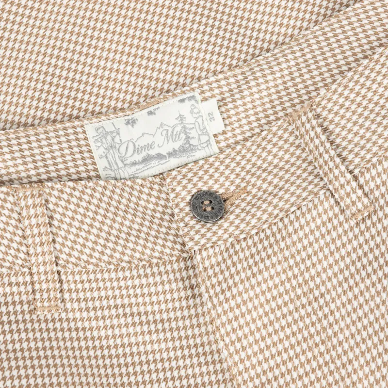 Dime Baggy Houndstooth Shorts