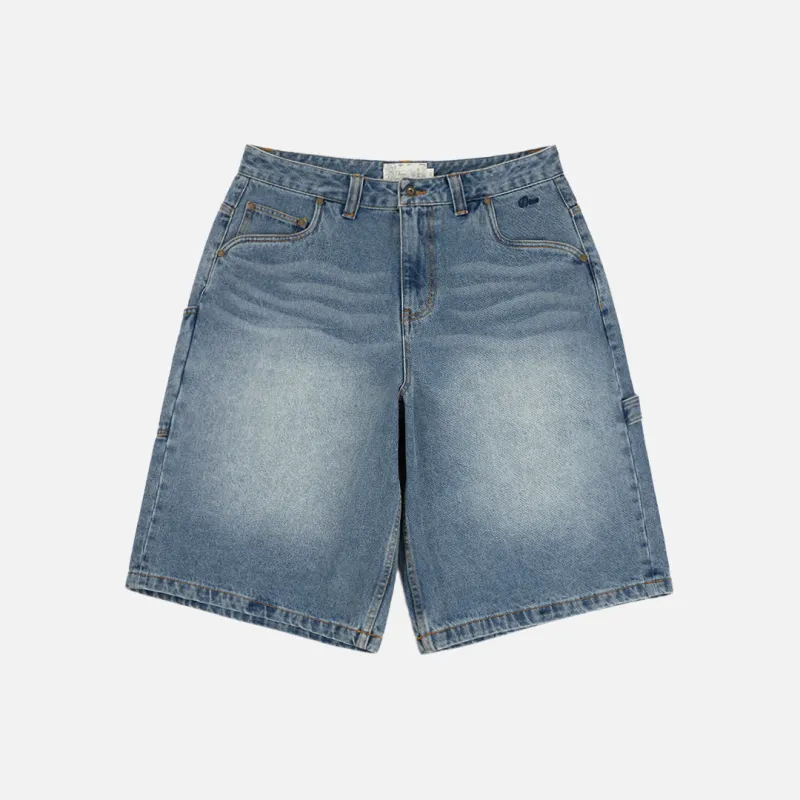 Dime Classic Denim Shorts Indigo sandblasted