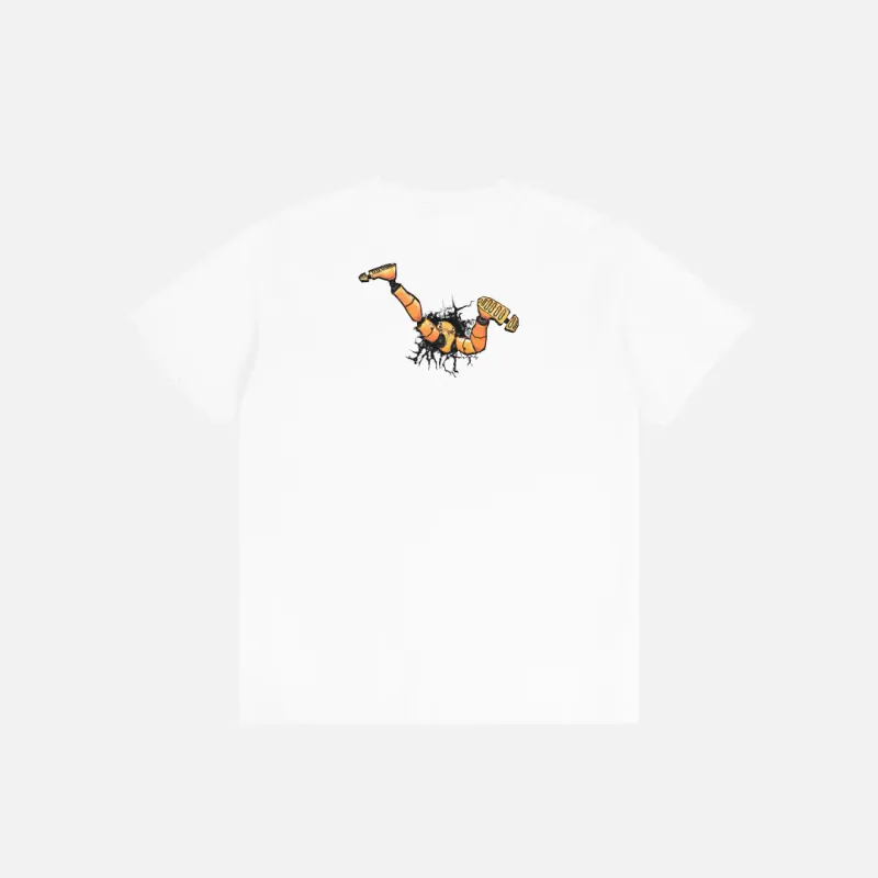 Dime Crashed T-Shirt white