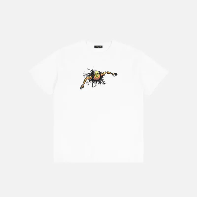 Dime Crashed T-Shirt white