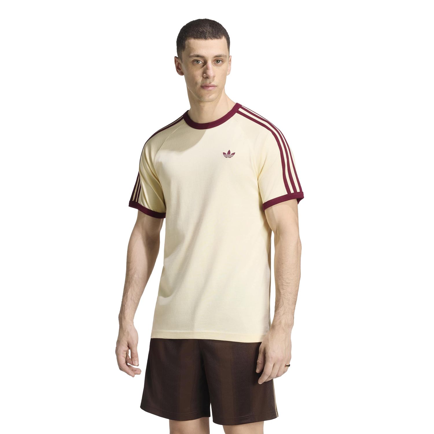 Adidas 3 Stripes Tee Warvan/Maroon