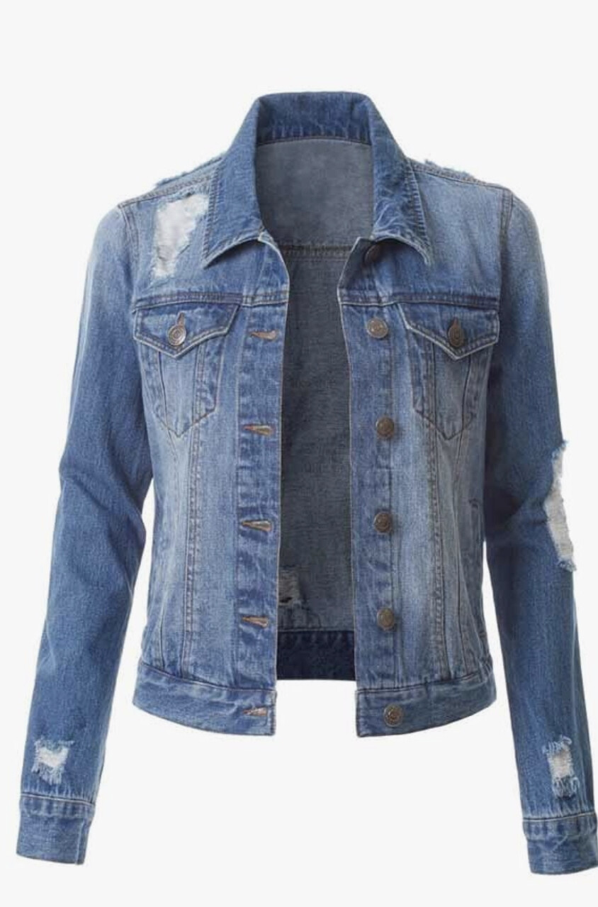 Classic light wash denim jacket