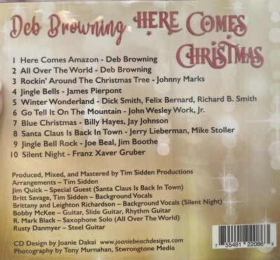 HERE COMES CHRISTMAS CD BY DEB BROWNING