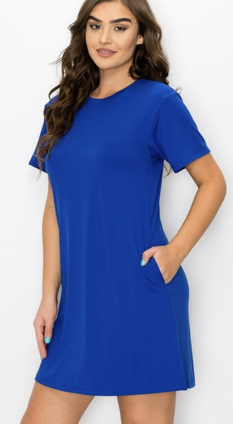 ON the Go T-shirt dress with pockets