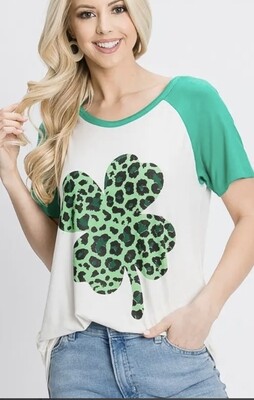 Heimish Solid and Animal Clover Top