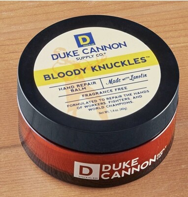 Duke Cannon Bloody Knuckles hand repair