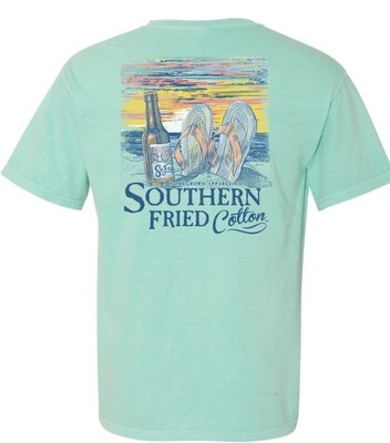 Southern Fried Cotton Somewhere on a Beach S/S tee