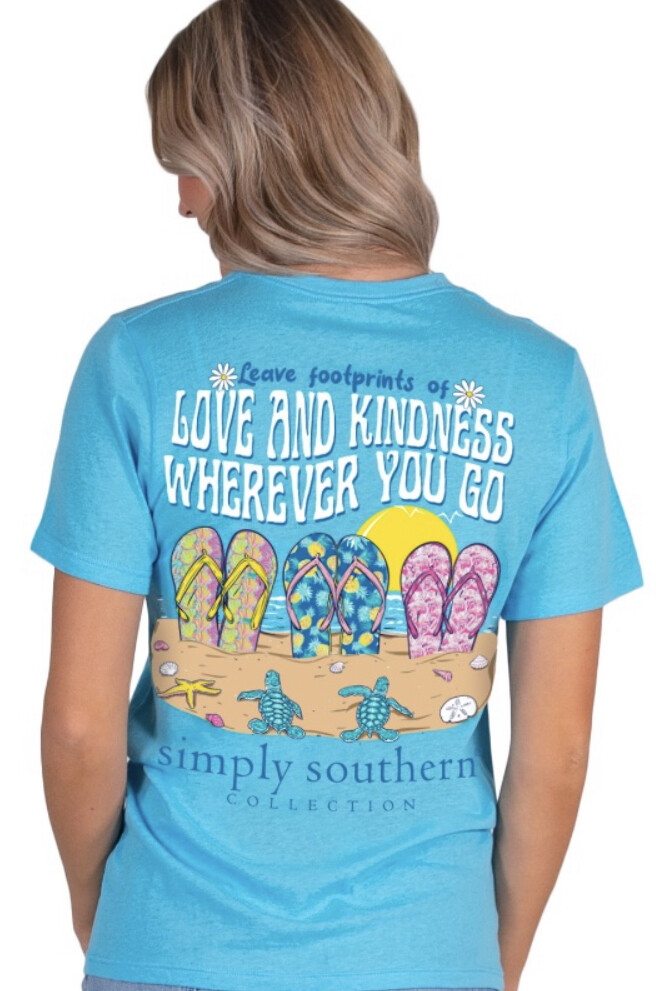 Simply Southern Footprints-Turquoise