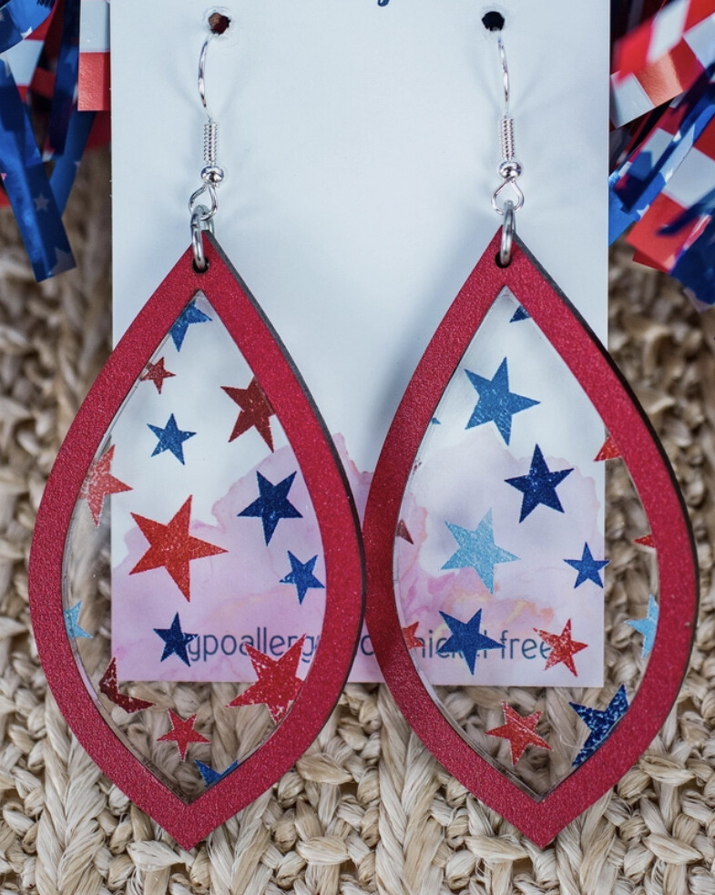 Americana Patriotic Earrings