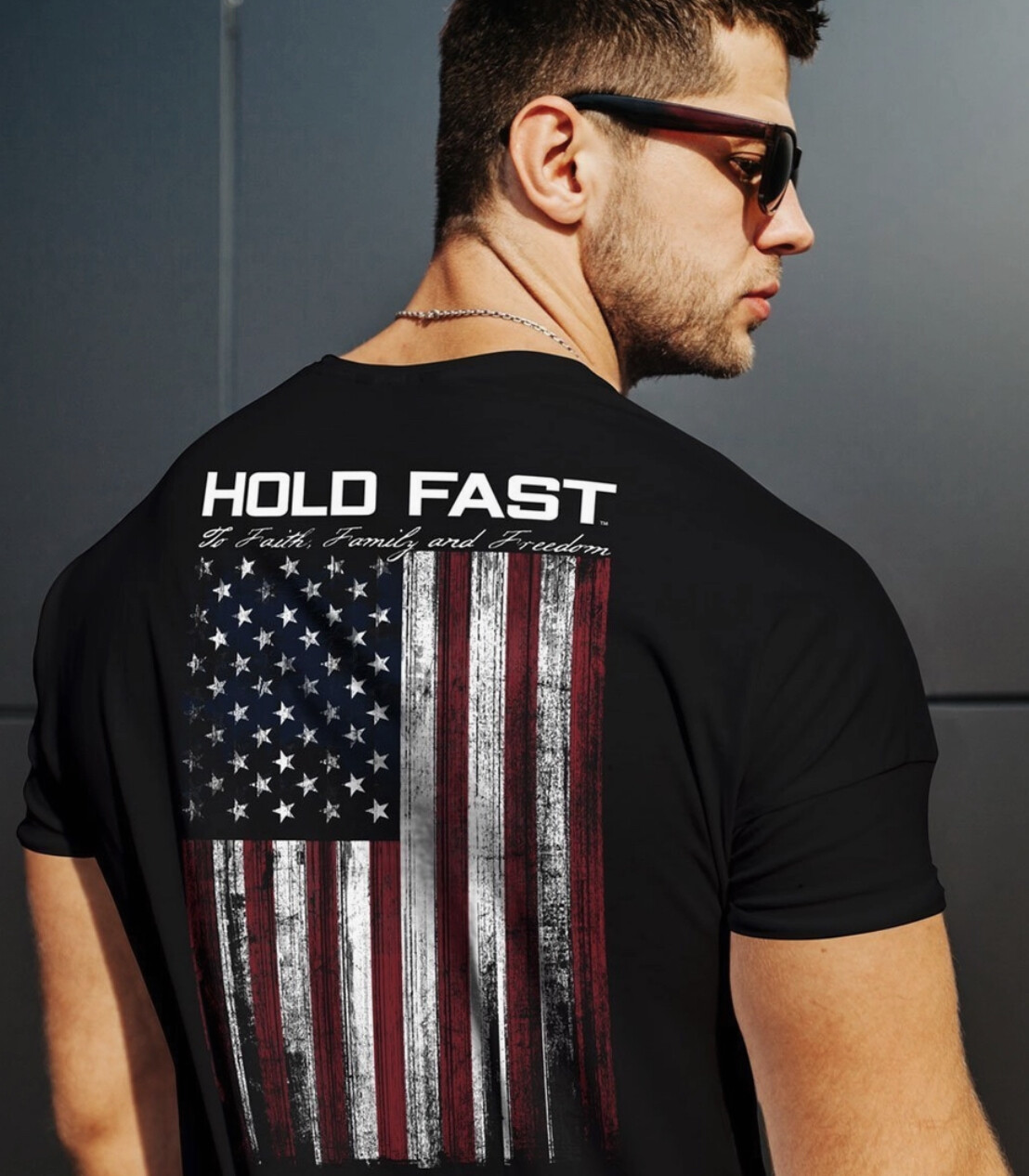 Hold Fast Men’s T-shirt Hold Fast Flag