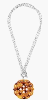 Zenzii Resin Acrylic Pendant Necklace 